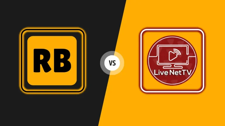 Comparison between Live Net TV and RBTV77 showcasing features, usability, and target audience differences