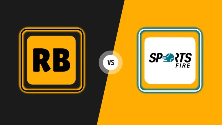 Comparison between RBTV77 and SportsFire sports streaming apps with features, user experience, and more