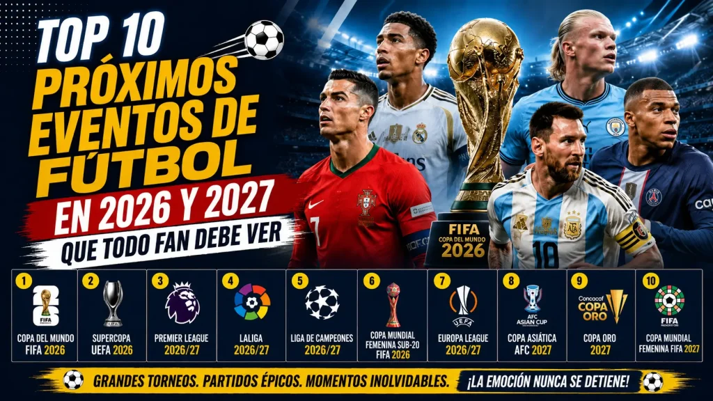 Top 10 próximos eventos de fútbol 2026-27 que debes ver | Rbtv77