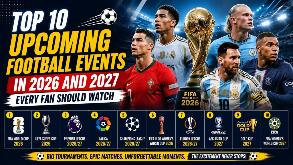 Top 10 upcoming football events 2026-27 to watch